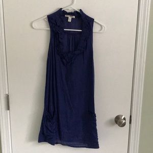 Trinity Silk Navy Tunic Tank